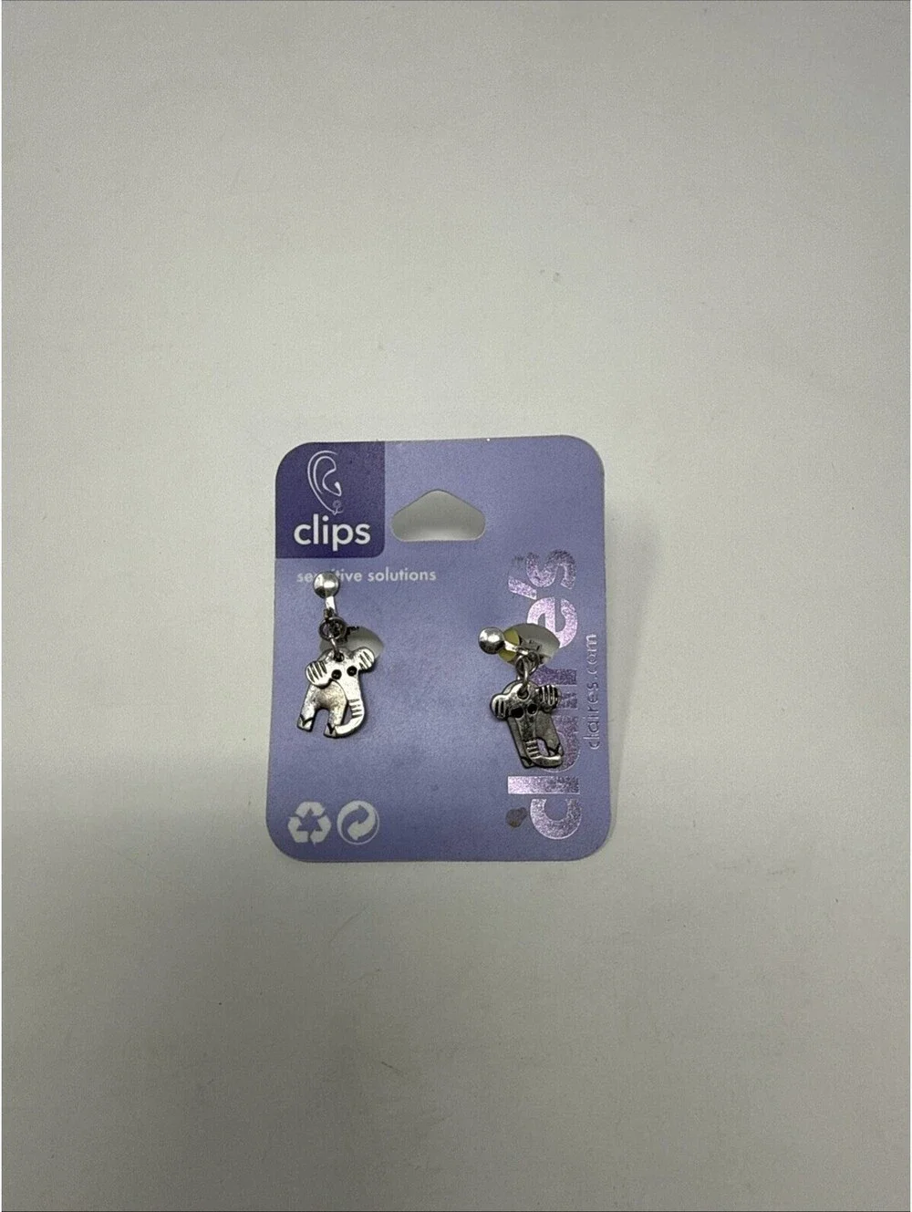 Elephant Clip Earrings Claire’s